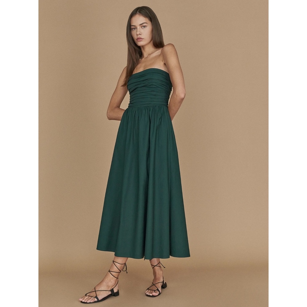 Reformation Lissa Dress in Forest